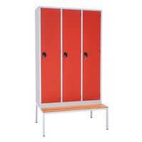 Sitzbank-Untergestell für Garderobe Modulo, 3 Säulen