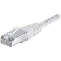 Patchkabel RJ45 – Kabel gerade, Kat. 6 – FTP, geschirmt – Grau