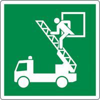 Fluchtwegschild - Rettungsausstieg - Aluminium