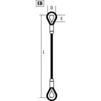 D = Nutzbreite Ring E = Nutzhöhe Ring