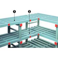 1.Oberer Eckfachboden Poly-Store2.Mittlerer Eckfachboden Poly-Store