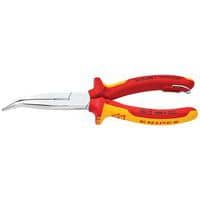 Halbrunde Spitzzange mit Schneide - 26 26 200 T - Knipex