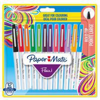 12 Filzstifte Flair® - breite Spitze, verschiedene Farben - Papermate