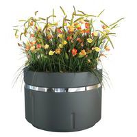 Blumenkasten aus Metall - Rund