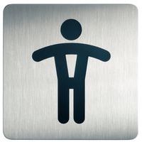 Schickes, quadratisches Piktogramm Toilette ­ Herren