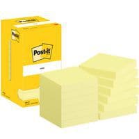 12x Post-it® Notes, 76 x 76 mm, Block, gelb - Post-it®