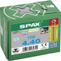 Packung mit 100 Fassadenschrauben mit kleinem Linsenkopf TX Ø 4 mm – Spax