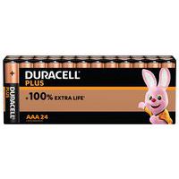 Alkali-Batterie AAA Plus 100% - 24 Stück - Duracell