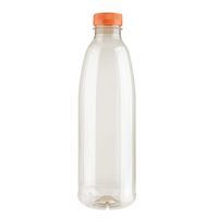 PET-Flasche 250 ml bis 1 L + orangefarbener Verschluss - Bunzl