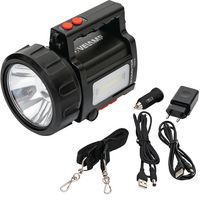 Set: LED-Scheinwerfer 10 W 735 lm + Seitenlaterne +Powerbank -Velamp