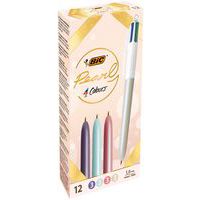 4-Farben-Kugelschreiber Pearl - 4 verschiedene Farben - Bic