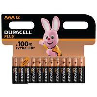 Alkali-Batterie AAA Plus 100 % - 12 Stück - Duracell