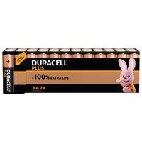 Alkali-Batterie AA Plus 100% - 24 Stück - Duracell