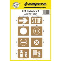 Bodenmarkierungsschablone - Kit Industry II - 8 Formen - Ampere System