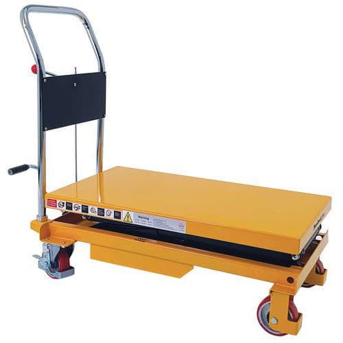 Mobiler Hubtisch - Tragkraft 350 kg - Manutan Expert