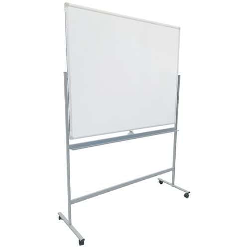 Whiteboard, magnetisch lackiert, mobil und umdrehbar - Manutan Expert