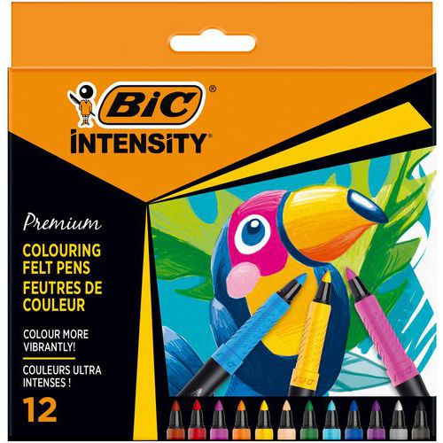 Filzstift Intensity - geschwungene feine Spitze, versch. Farben - BIC