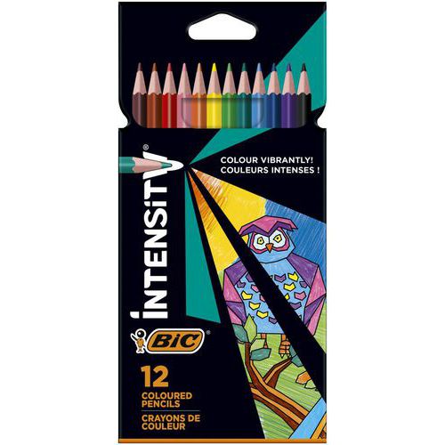 Buntstift Intensity, Dreikant, weiche Mine, versch. Farben - BIC