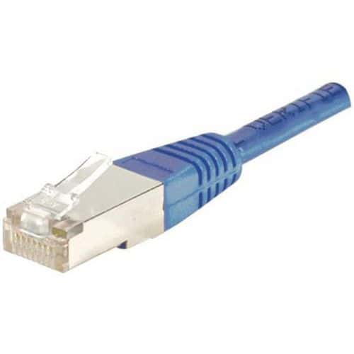 Patchkabel RJ45 – Kabel gerade, Kat. 5E - geschirmt FTP - Blau