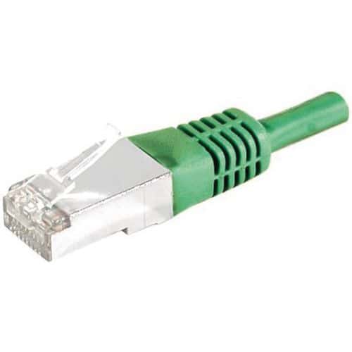 Patchkabel RJ45 – Kabel gerade, Kat. 6 – FTP, geschirmt – CUC – Grün