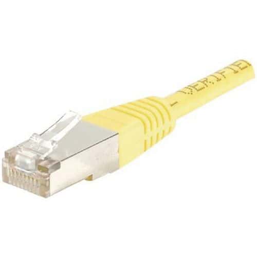 Patchkabel RJ45 – Kabel gerade, Kat. 5E – geschirmt FTP – Gelb