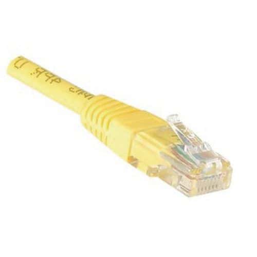 Patchkabel RJ45 – Gerades Cat5E-Kabel – Nicht abgeschirmt UTP – CUC – Gelb