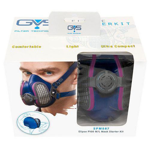 Starter-Kit Maske Elipse mit Hülle und P3-Filter - GVS