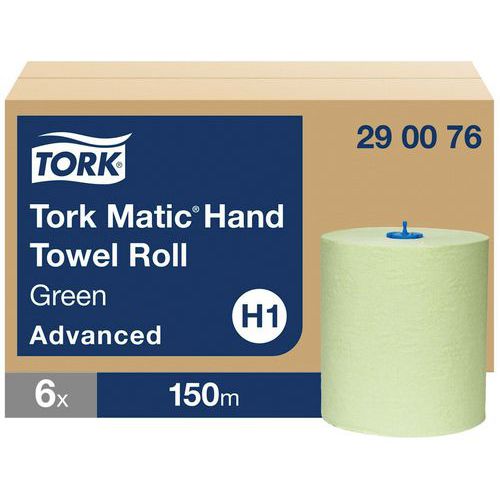 Papiertuchrolle Tork Matic für H1 - Grün