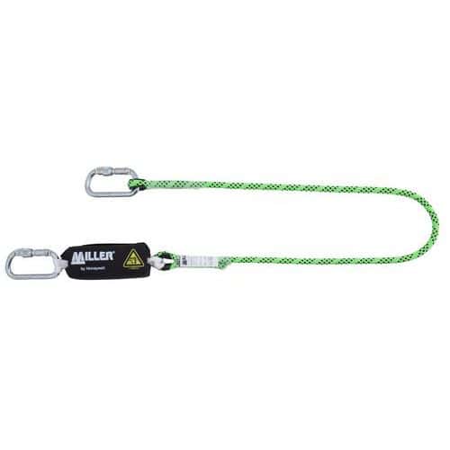 Einfaches Verbindungsmittel mit Falldämpfer Edge 2 m - 2 Karabiner CS20 - Miller