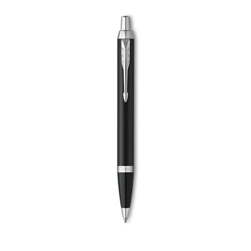 Premium-Kugelschreiber Parker IM Essential Matt Black CT (blau) - Parker