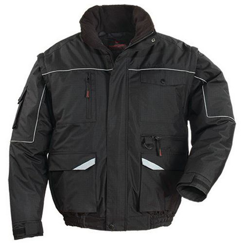 Arbeitsjacke ripstop - schwarz