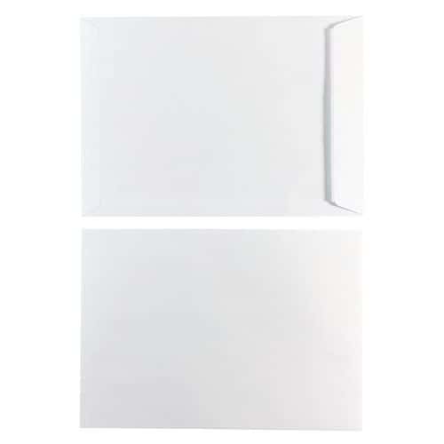 Umschlag aus Kraftpapier weiß, selbstklebend