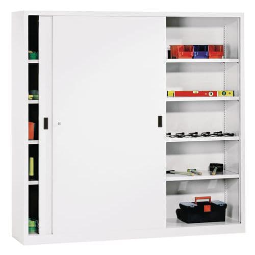 Hoher Schrank mit Schiebetüren - Breite 200 cm x Tiefe 60 cm