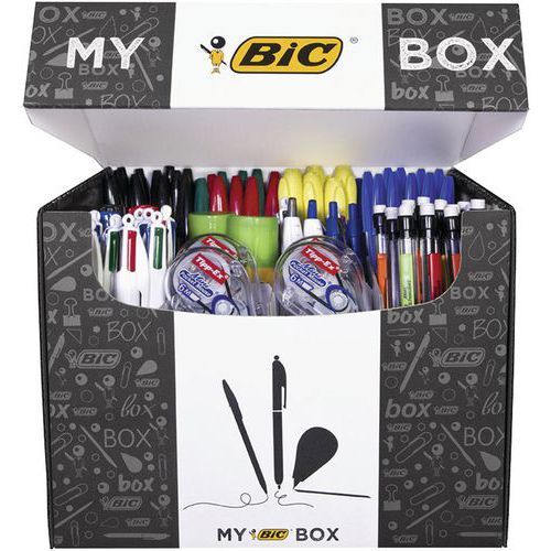 Box mit 124 Schreib- und Korrekturutensilien My Box Bic