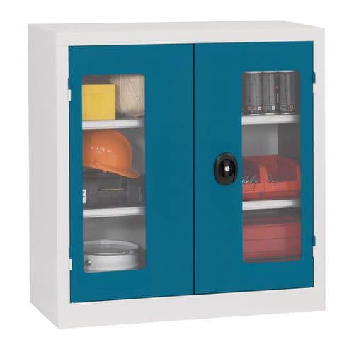 Werkstattschrank mit Vitrine - Höhe 100 cm