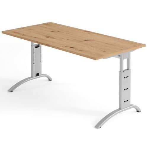 Schreibtisch knorr. Eiche 160 cm Alu-Gestell - Serie Mittis