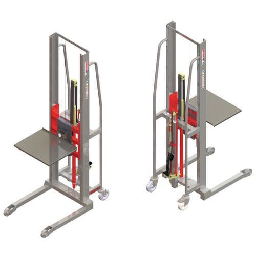 Manueller Gabelstapler GR mit Platte aus Edelstahl - Tragkraft 300 kg