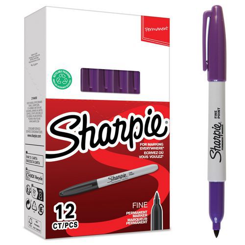 Permanentmarker, feine Spitze - 12 Stück - Sharpie®