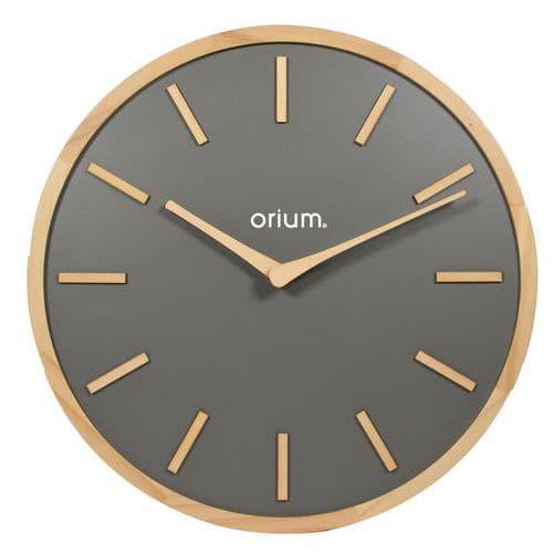 Uhr Elegance 30 cm, Holz, anthrazit - Orium