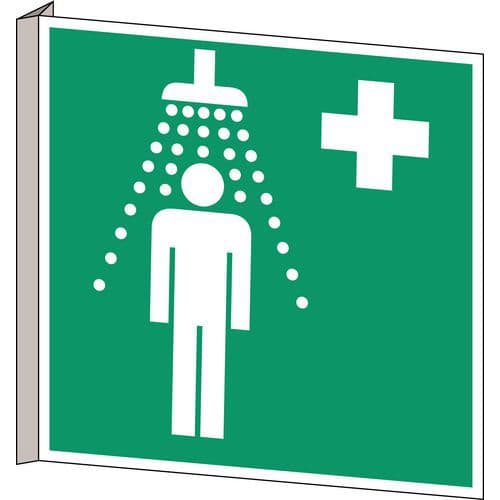 Rettungs- und Fluchtwegschild - Sicherheitsdusche - Schild