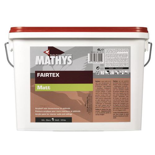 Mattweiße Mathys Acrylfarbe für Wände und Decken - Rust-Oleum