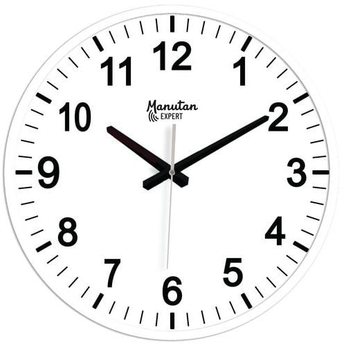 Analoge Quartz-Wanduhr, Ø 40 cm - Manutan Expert