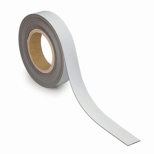 Beschreibbares und magnetisches Markierungsband, 10 m x 30 mm x 1 mm - Maul