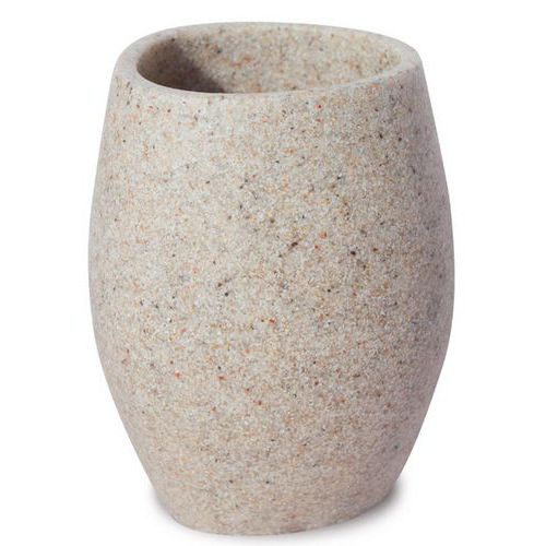 Becher, Polyresin, beige - Arvix