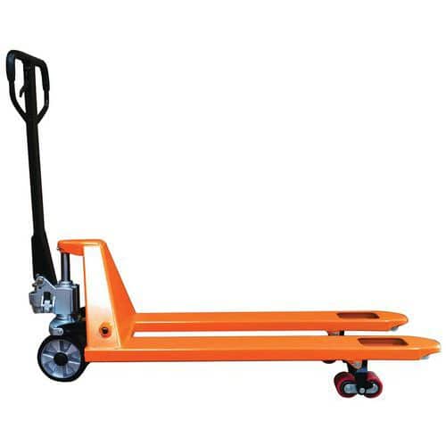 Manueller Wiegehubwagen, orange - Tragkraft 2500 kg