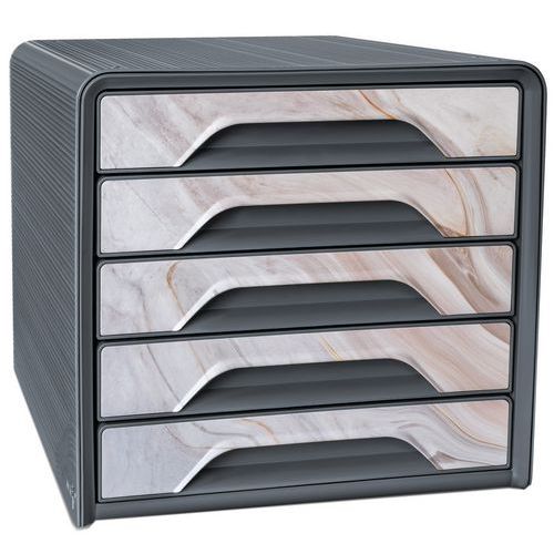 Ablageblock Smoove Marble mit 5 Schubladen - CEP