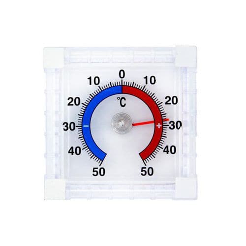 Fensterthermometer für Innen-/Außenbereiche, selbstklebend - Velamp