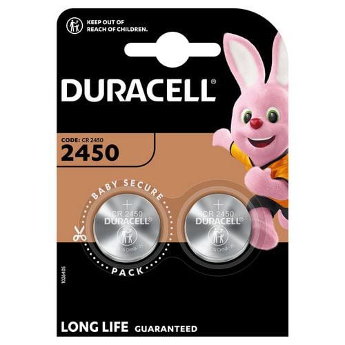 Lithium-Knopfzelle 2450 - 2 Stück - Duracell