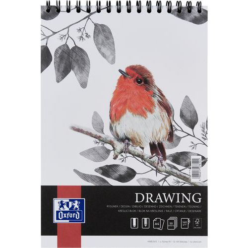 Zeichenblock Drawing Art, integral A4 50 S. 160 g - Oxford