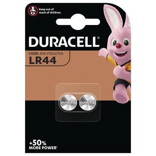 Alkali-Knopfzelle LR44 V13GA - 2 Stück - Duracell